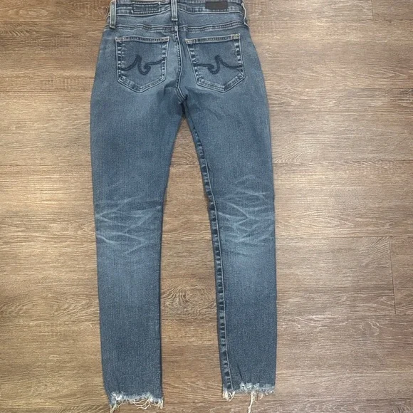 Ag Adriano Goldschmied Faded Blue Skinny Jeans - Picture 3 of 3